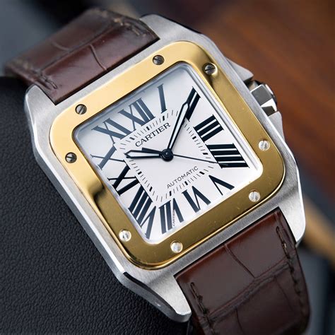 cartier santos 1000 watch|cartier watch santos 100 price.